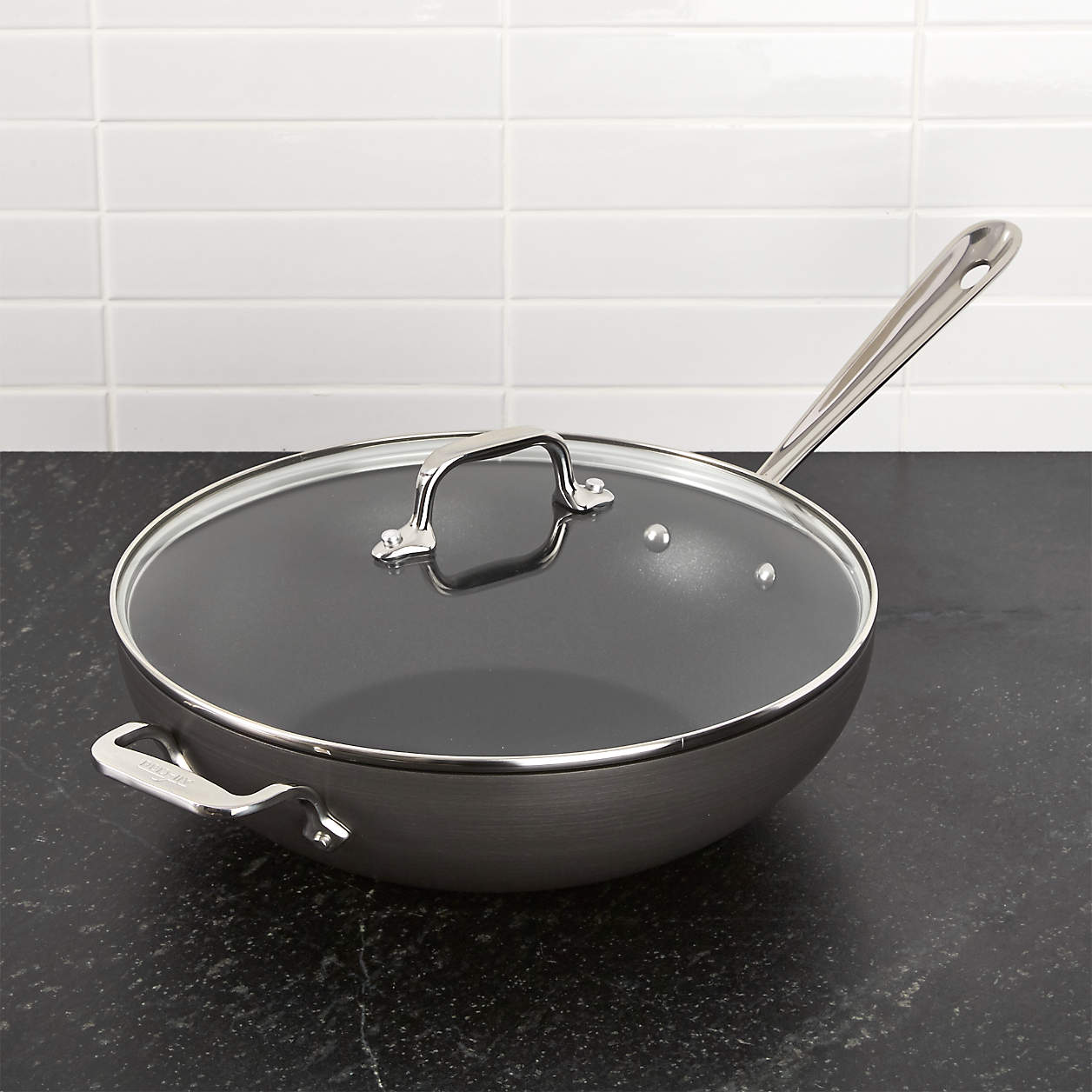 All Clad Ha Hard Anodized Non Stick Chef S Pan With Lid Reviews