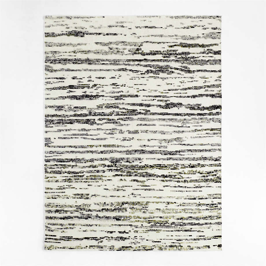 Bozeman Wool Textured Grey Area Rug X Reviews Crate Barrel