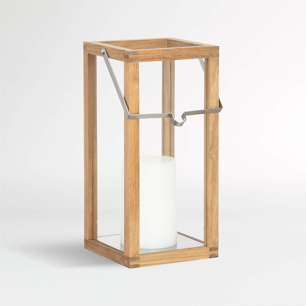 Crosby Natural Teak Lantern Reviews Crate And Barrel