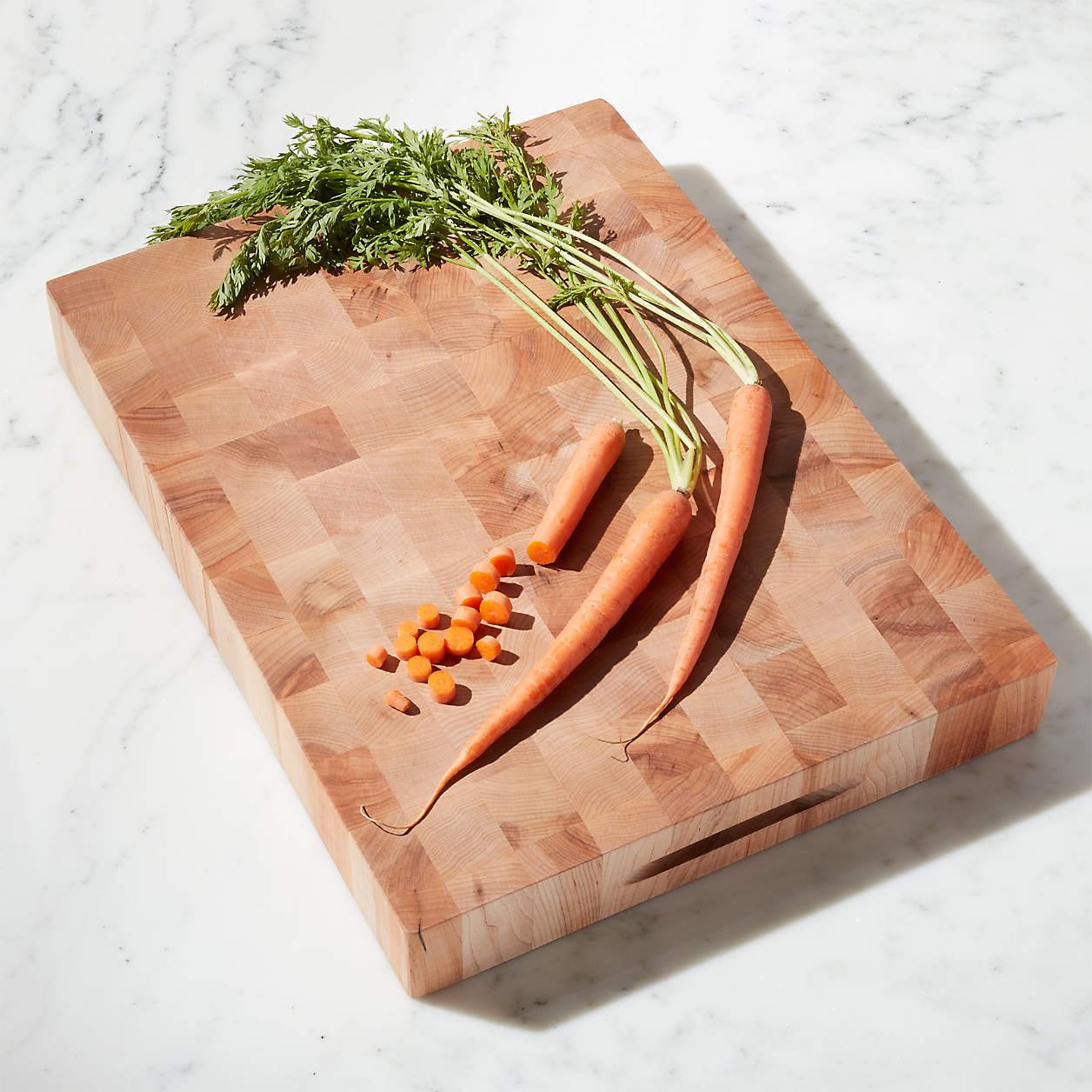 John Boos Maple End Grain Rectangular Cutting Board Serving Board Block