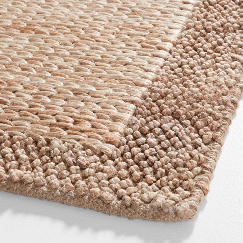 Fraser Border Jute Natural Area Rug 12 X18 Swatch By Jake Arnold