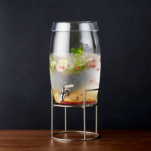 Marin Oregon Glass Drink Dispenser Reviews Crate Barrel