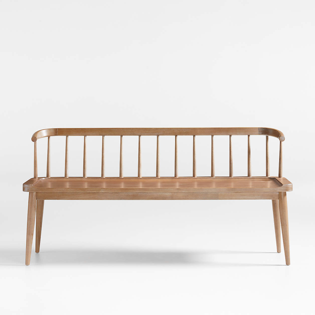 Pali Light Brown Wood Dining Bench Reviews Crate Barrel Canada