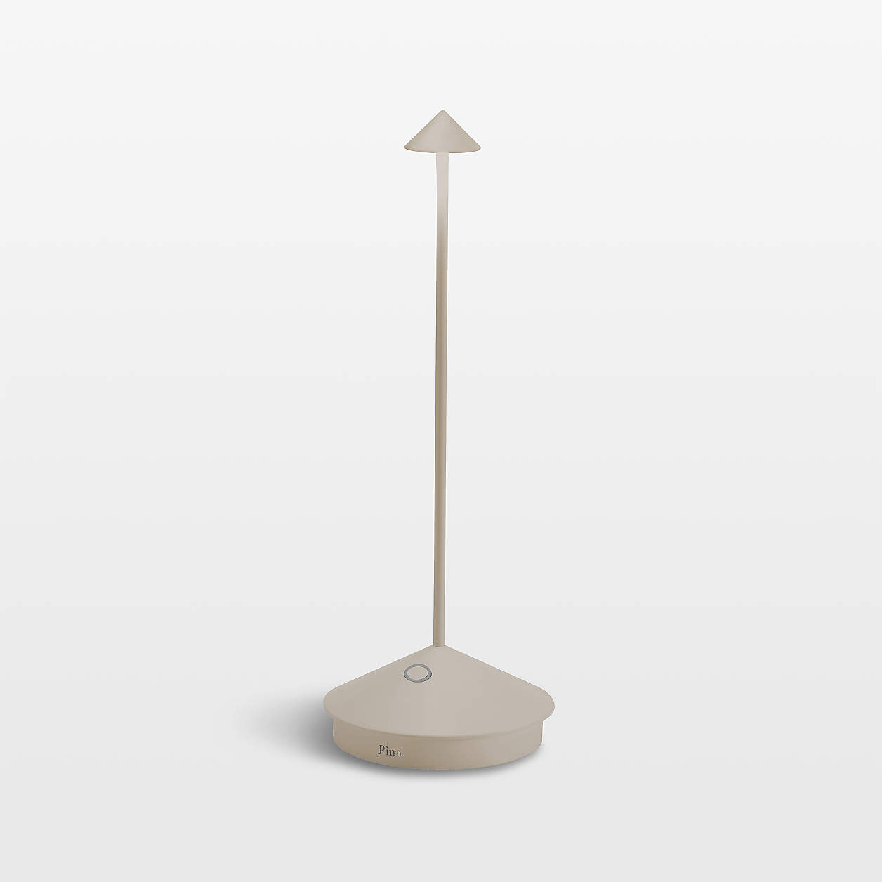 Pina Pro Sand Brown Metal Table Lamp By Zafferano America Crate Barrel