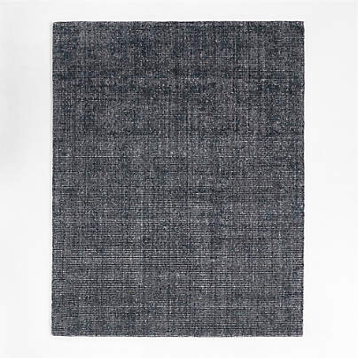 Rimini Wool Loop Dark Grey Area Rug X Reviews Crate Barrel