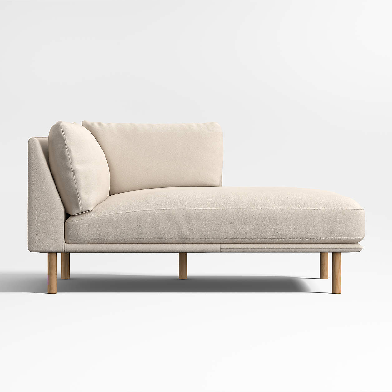 Wells Right Arm Chaise Lounge Crate Barrel