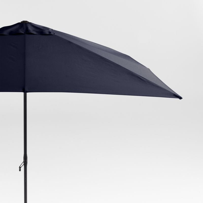 hampton bay rectangular patio umbrella Replacement Canopy for 6.5' x 10' 314020938 10' Rectangle Sunbrella Canvas Black