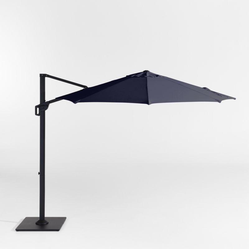 11' offset patio umbrella Shademaker Polaris 11'6 Square Crank Lift Offset Patio Umbrella (POL-35S)
