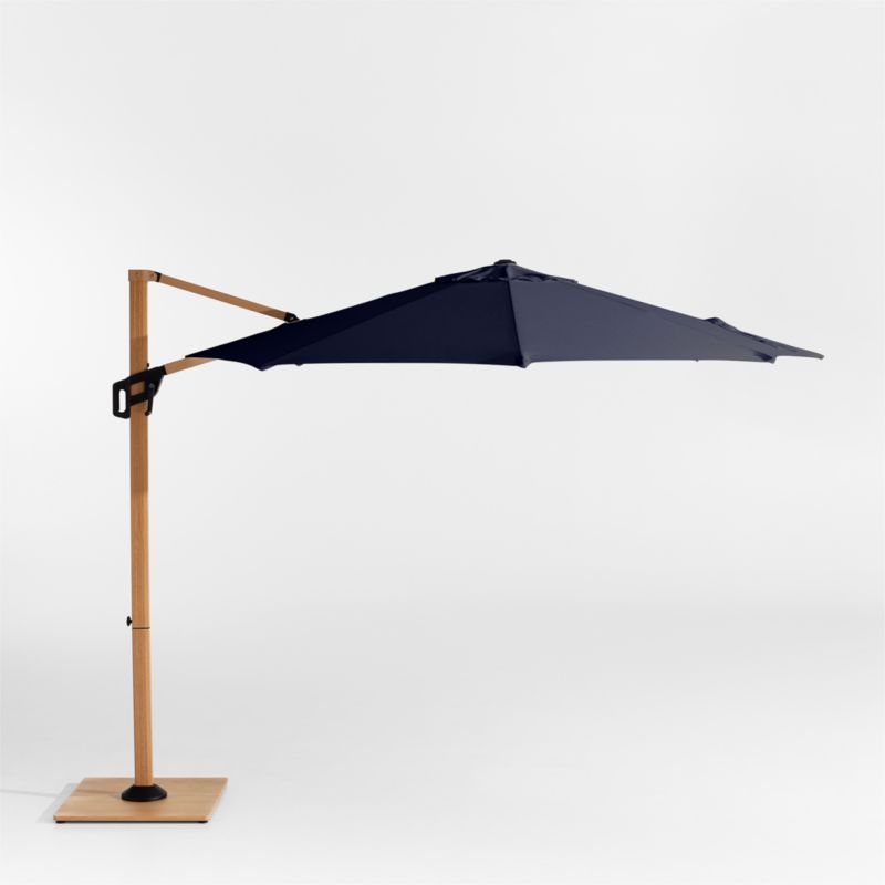 canvas offset patio umbrella Grand Outdoor 12 FT Cantilever Sunbrella Umbrella, Patio Canopy Shape 10' Round Sunbrella Canvas Java
