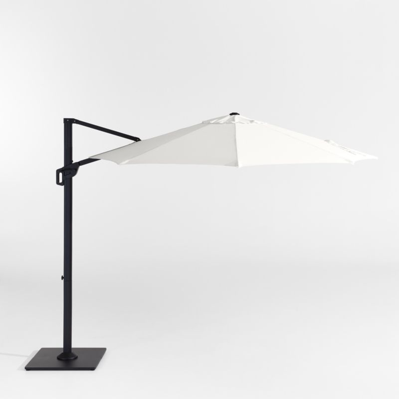 crank tilt 11 foot patio umbrella 3-Tier 9/10/11 Ft Patio Umbrella with Crank Handle Push to Tilt Aluminum  Garden