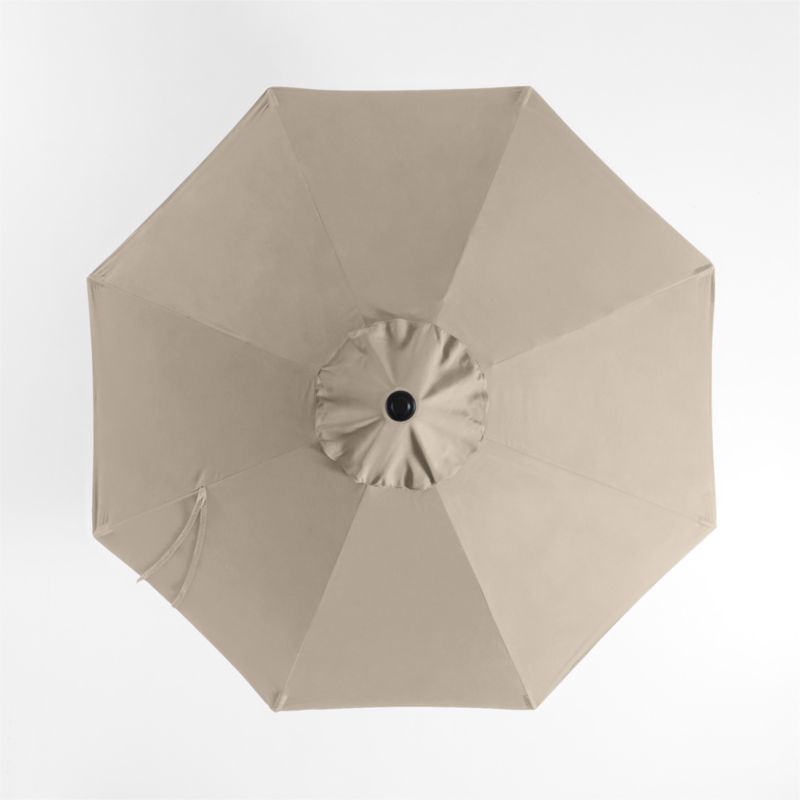 atleisure 9 round fade resistant easy open patio umbrella 9FT with Auto Tilt This Lakeview Outdoor Designs umbrella features a crank lift system that makes opening and closing simple and easy Auto Tilt Umbrella with Sunbrella