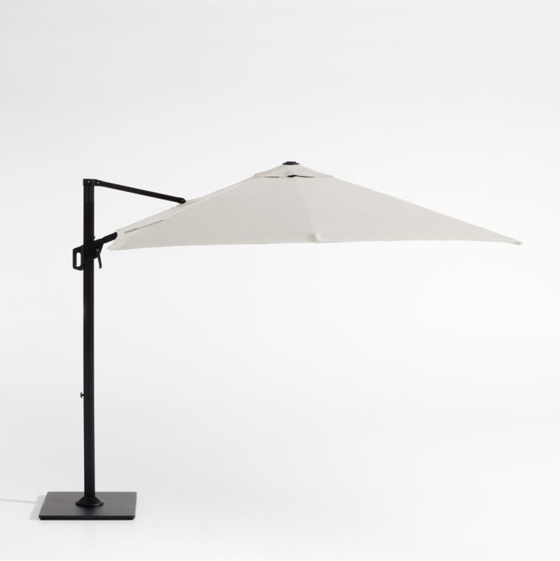 black tilt patio umbrella Amazon.com : 11X11 FT Square Cantilever Outdoor Patio Umbrella with Solar  Lights Base Included | Modern Contemporary Solid Pattern Black Color