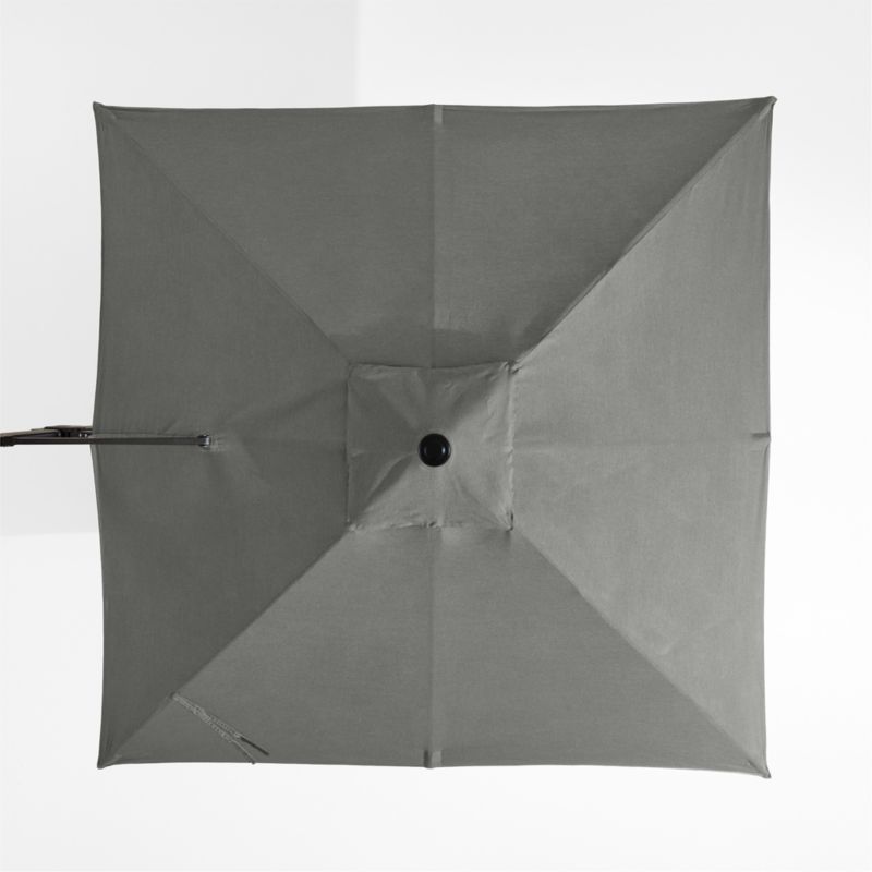 grey square patio umbrella PURPLE LEAF Market 6' x 10' Business Semi Auto Lift, Gray Its robust construction provides stability and reliability PURPLE LEAF 9 ft. Square