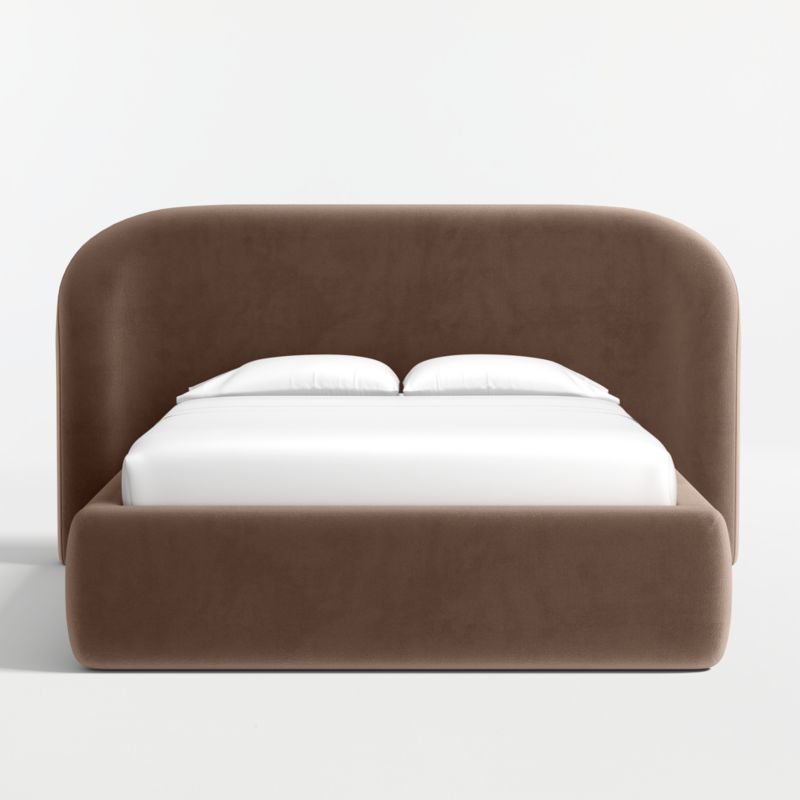 Adelaide Curved Upholstered Queen Bed
