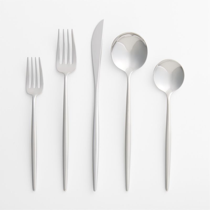Kyoto Mirror 5-Piece Flatware Place Setting + Reviews | Crate & Barrel