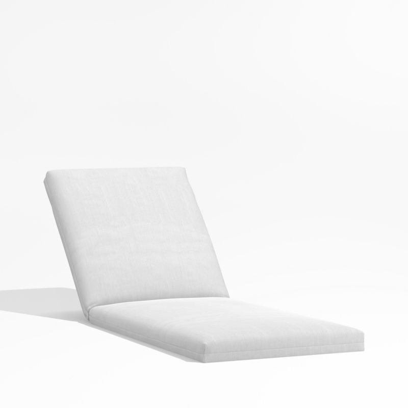Alfresco Replacement White Sunbrella ® Outdoor Chaise Lounge Cushion