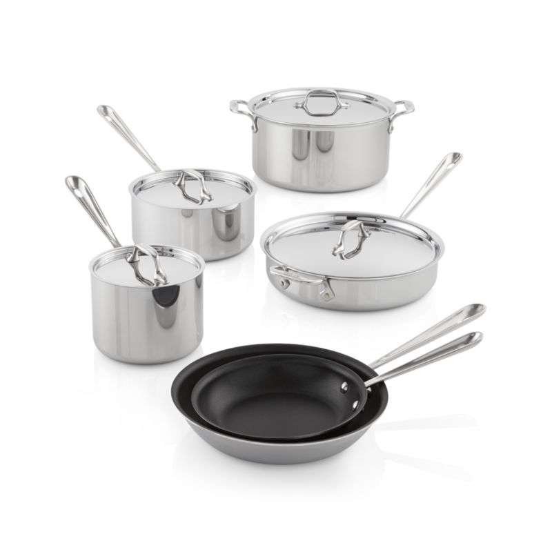 All-Clad ® d3 Pro Stainless Steel Non-Stick 10-Piece Cookware Set