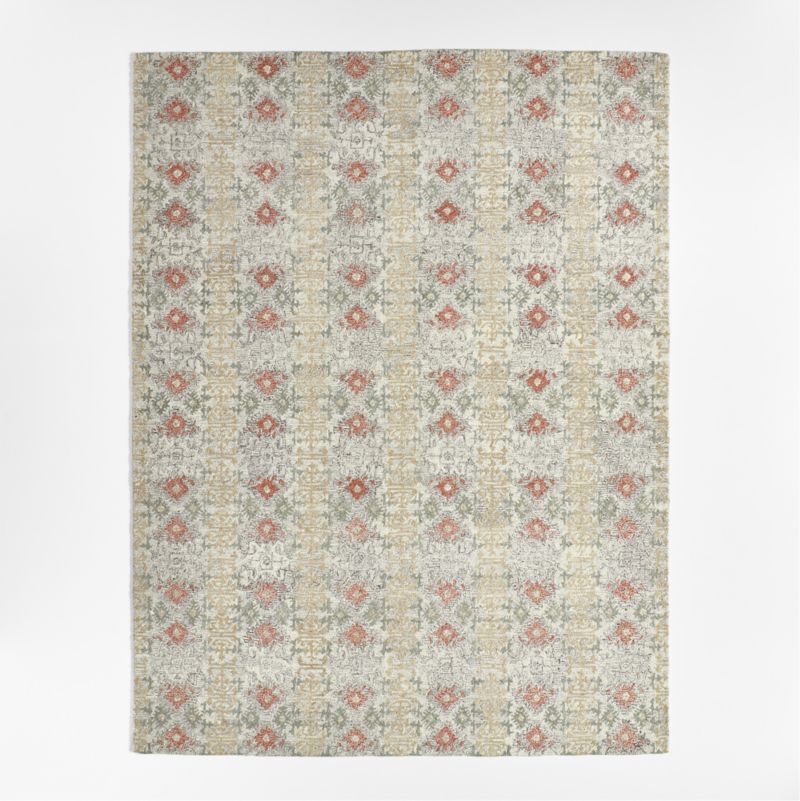 Alvarez Wool Hand-Tufted Grey Area Rug 8'x10' + Reviews | Crate