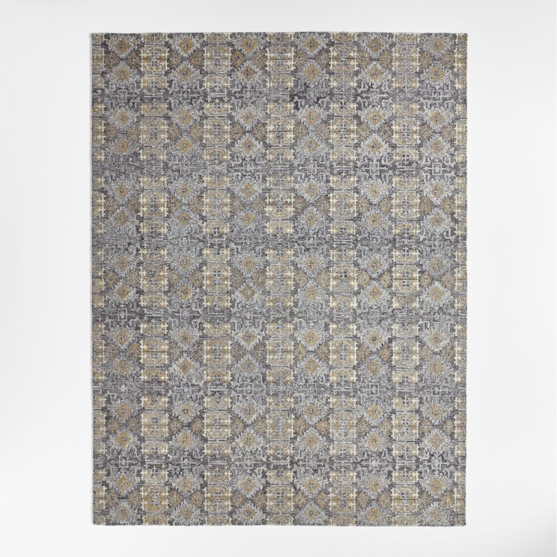 Alvarez Wool Hand-Tufted Grey Area Rug 8'x10' + Reviews | Crate