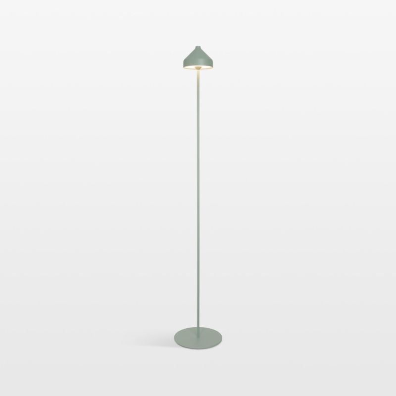 Amelie Pro Metal Floor Lamp Mint Green 47" by Zafferano America