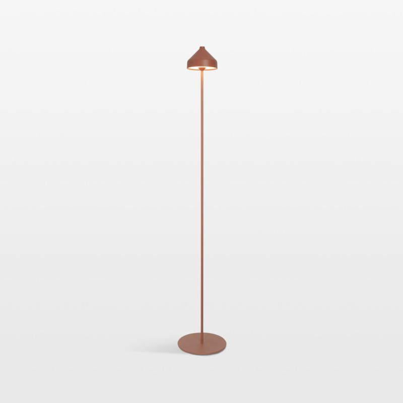 Amelie Pro Metal Floor Lamp Terracotta 47" by Zafferano America