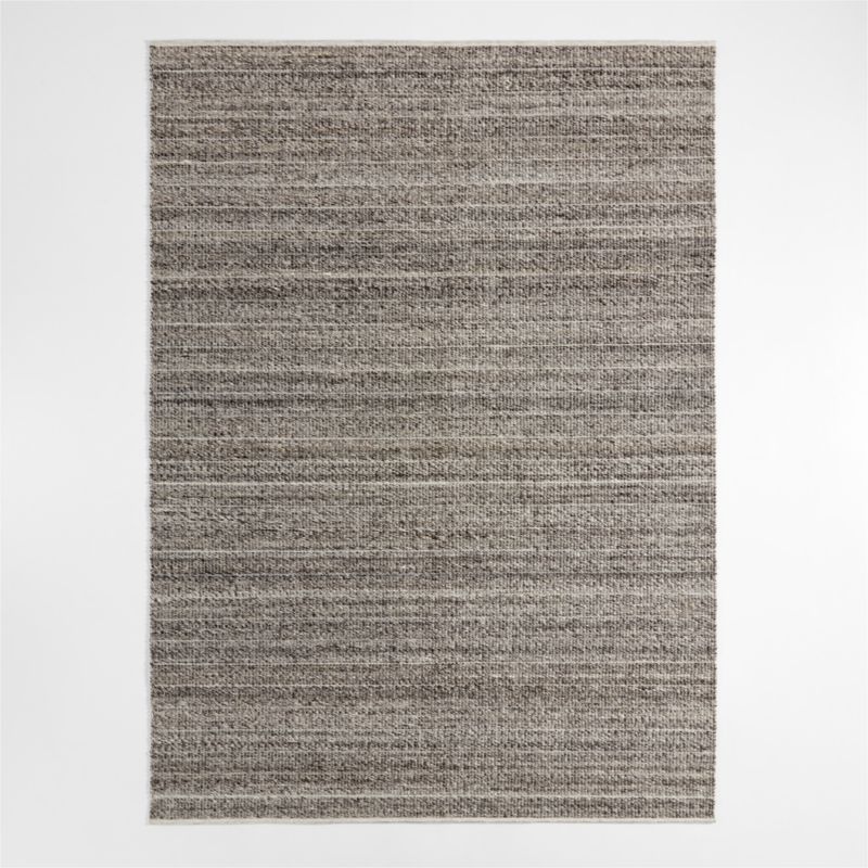 Niseko Pet-Friendly Performance Handwoven Dark Grey Area Rug 10