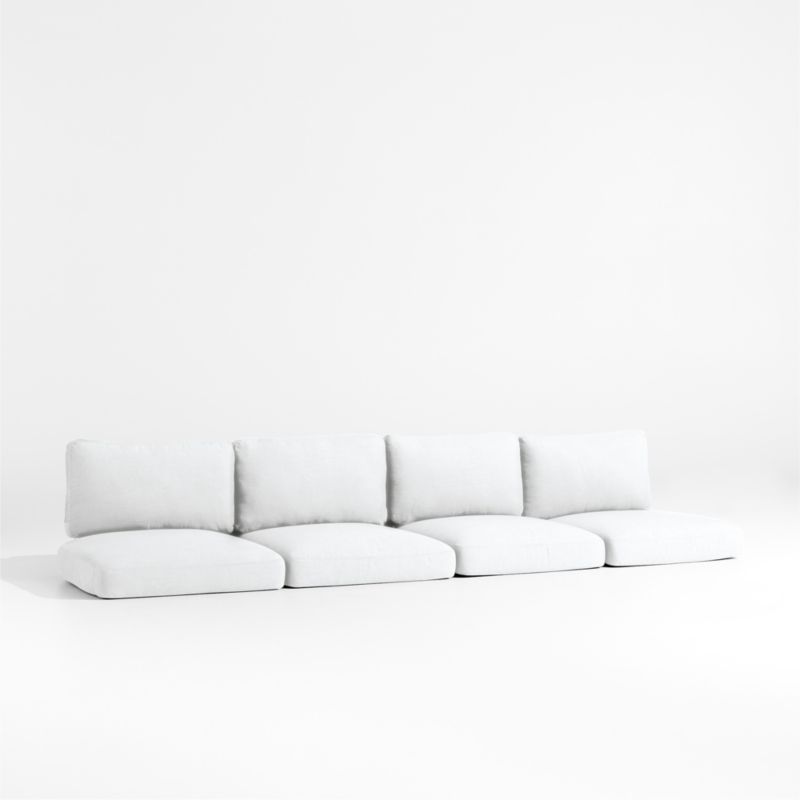 Andorra White Sunbrella ® 2-Piece Outdoor Sofa Cushions