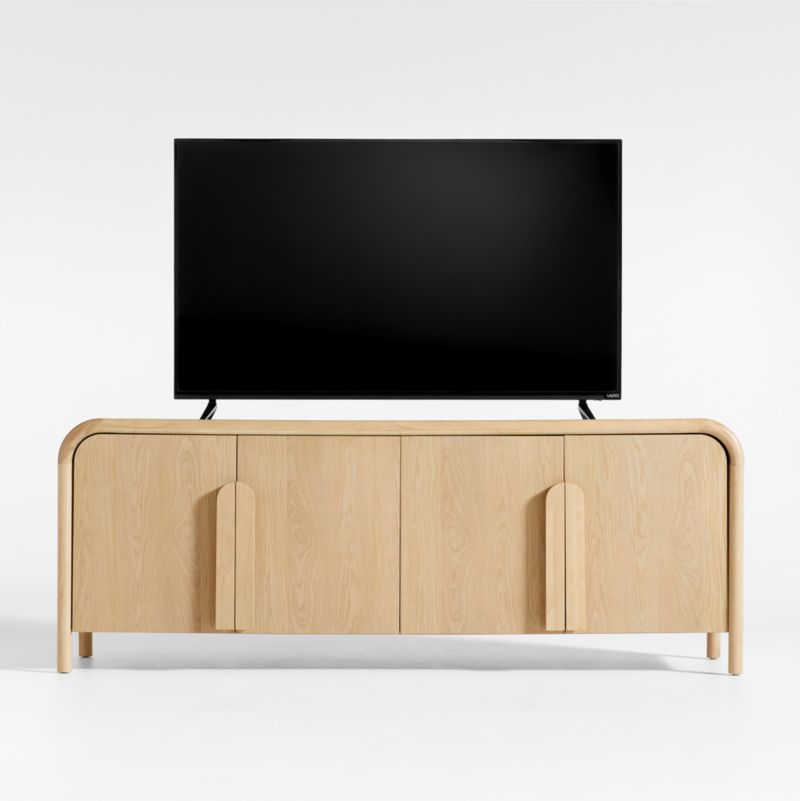 Annie 72" Natural Storage Media Conosle by Leanne Ford