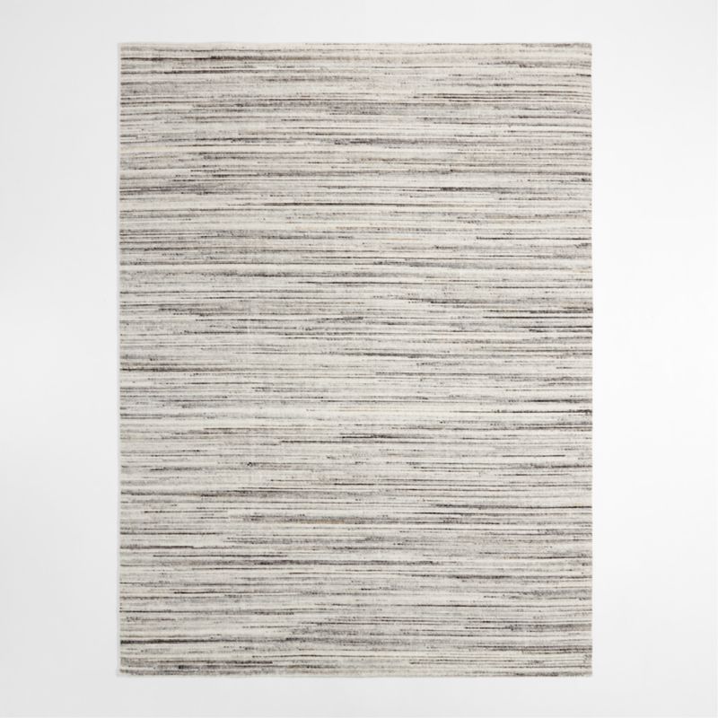 Alvarez Wool Hand-Tufted Black Area Rug 6'x9' + Reviews | Crate
