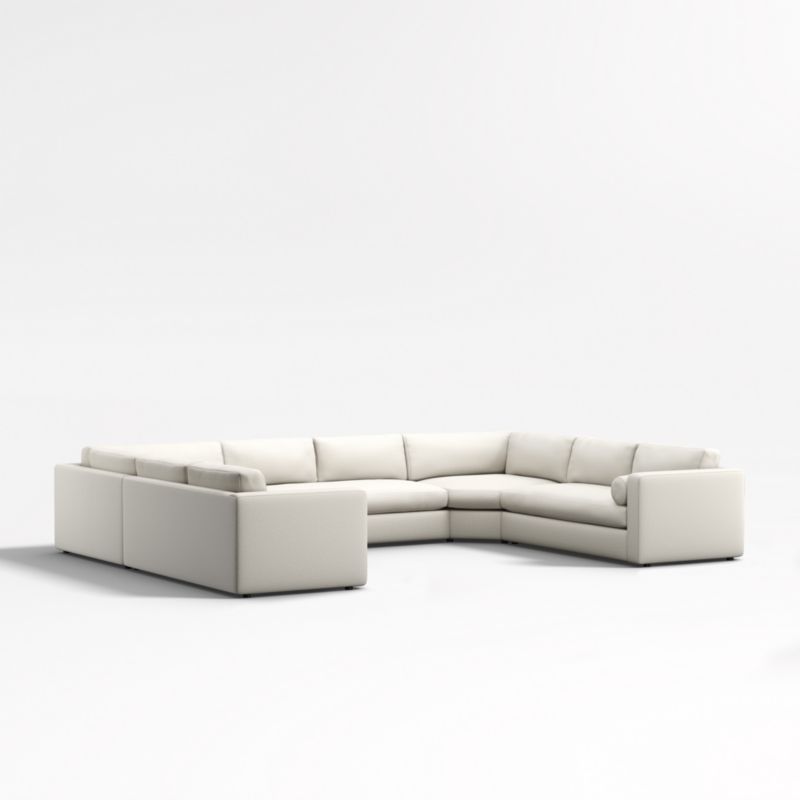 Aris 5-Piece U-Shaped Wedge Bench Sectional Sofa