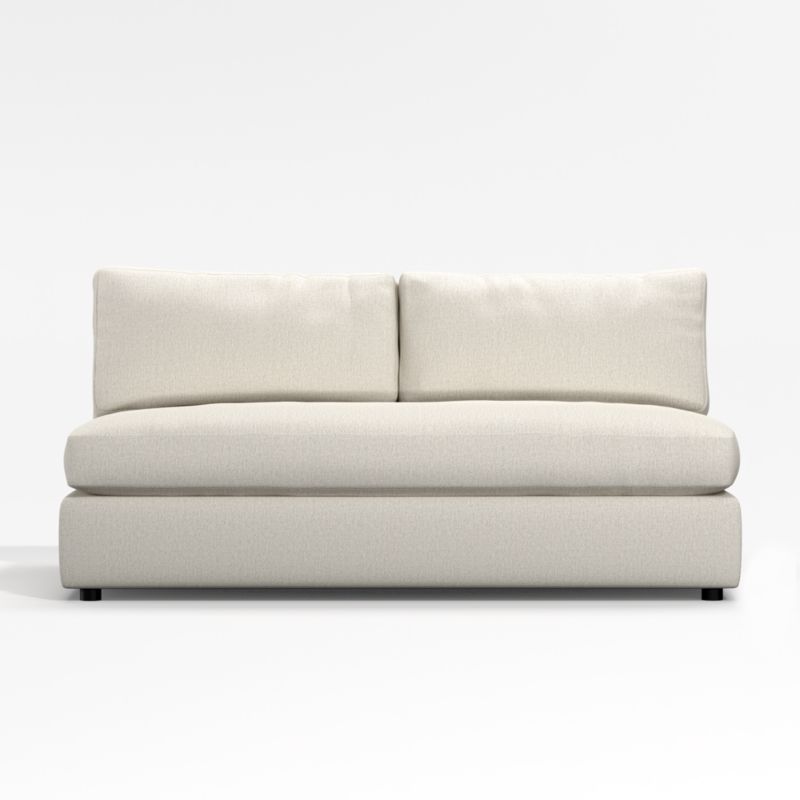Aris Deep Armless Bench Loveseat Sectional Piece