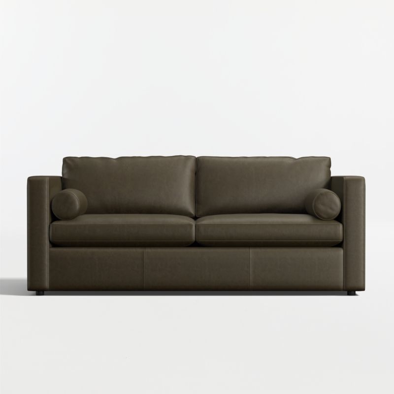 Aris 82" Leather Queen Sleeper Sofa