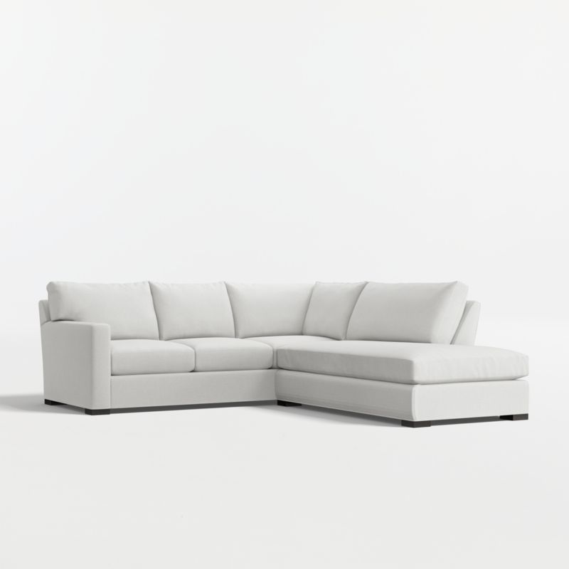 Axis 2-Piece L-Shaped Sectional Sofa with Bumper