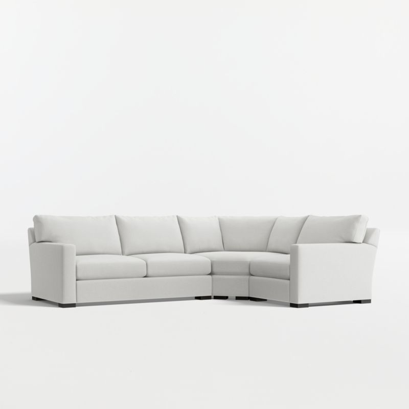 Axis 3-Piece L-Shaped Wedge Sectional Sofa