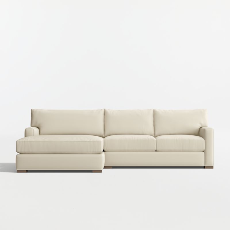 Axis Classic 2-Piece Sectional Sofa with Extra Wide Chaise Lounge
