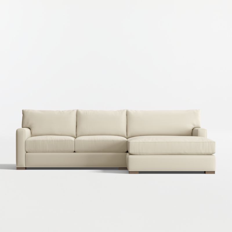 Axis Classic 2-Piece Sectional Sofa with Extra Wide Chaise Lounge