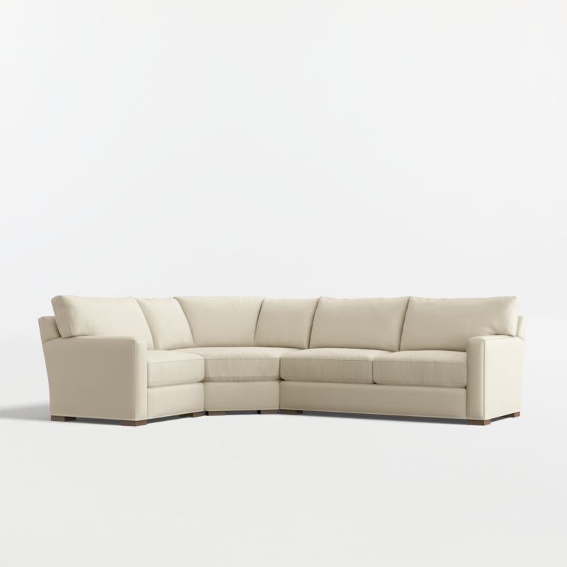 Axis Classic 3-Piece L-Shaped Wedge Sectional Sofa