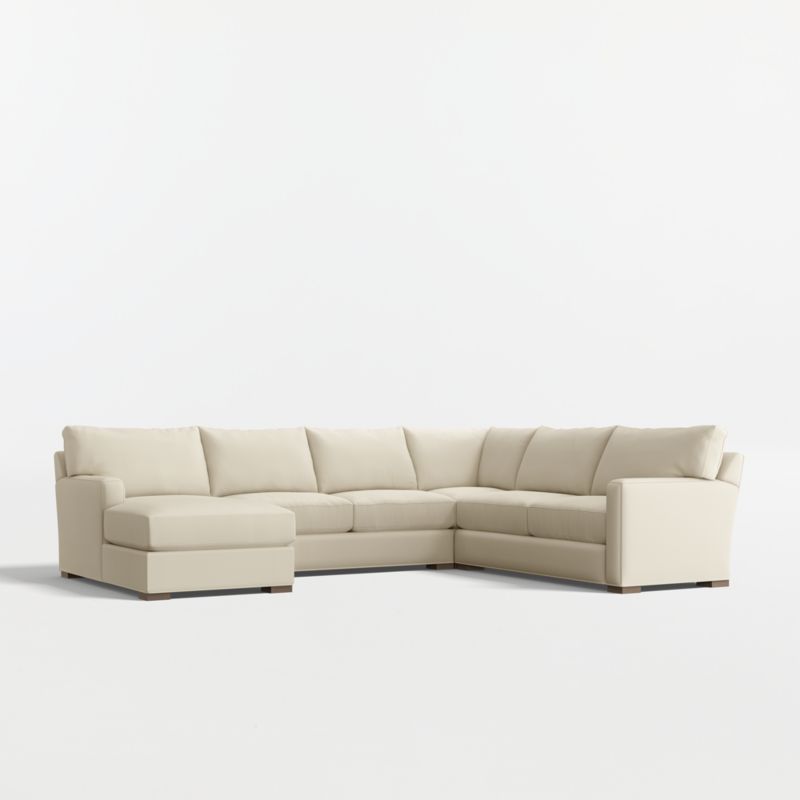 Axis Classic 4-Piece L-Shaped Sectional Sofa with Chaise Lounge