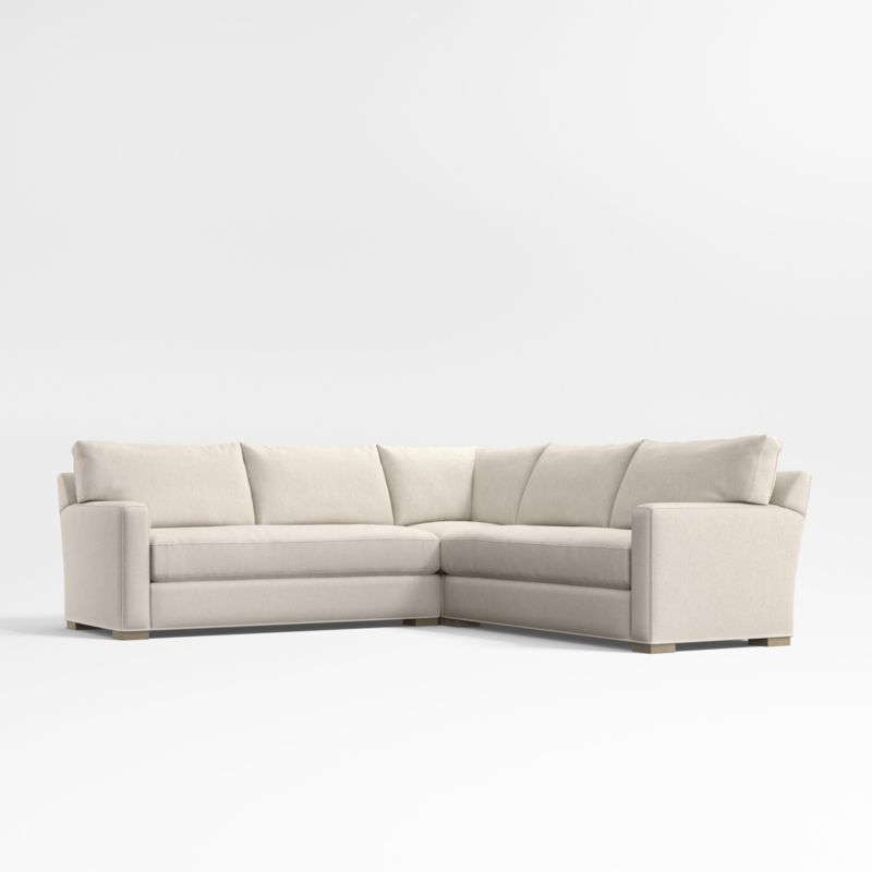 Axis Classic 3-Piece L-Shaped Bench Sectional Sofa