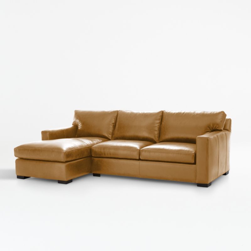 Axis 2-Piece Leather Sectional Sofa with Chaise Lounge