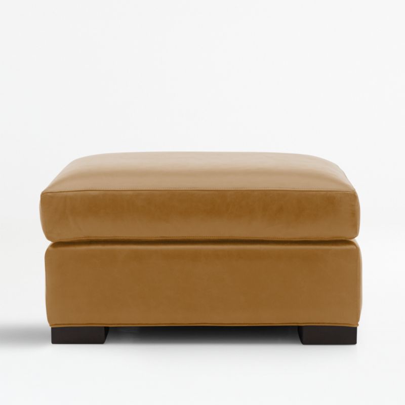 Axis 32" Leather Ottoman