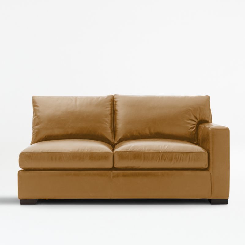 Axis Leather Right-Arm Full Sleeper Sofa Sectional Piece