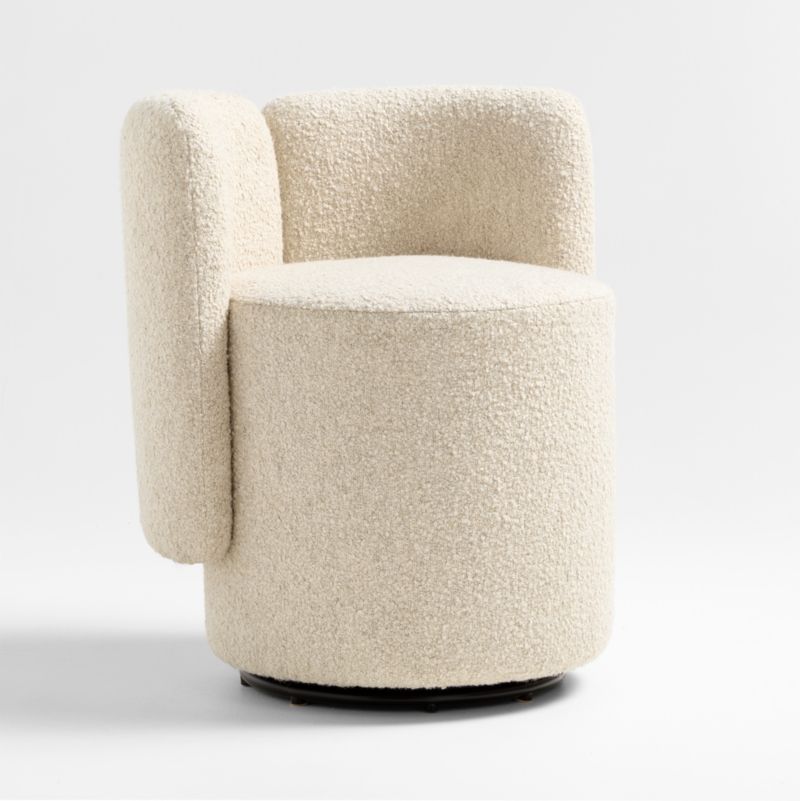 Wills Upholstered Swivel Dining Chair by Brigette Romanek