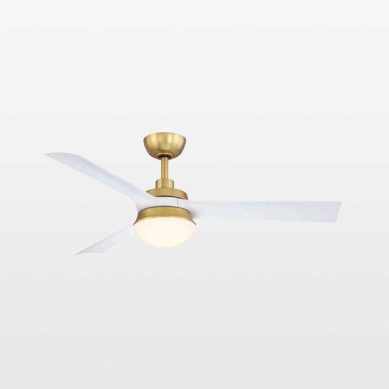 Barlow 52" Brass/Black Ceiling Fan with LED Light Indoor/Outdoor