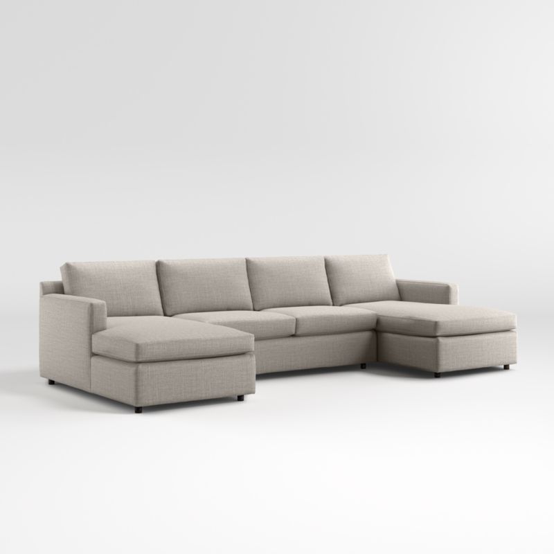 Barrett II 3-Piece U-Shaped Sectional Sofa with Double Chaise Lounge