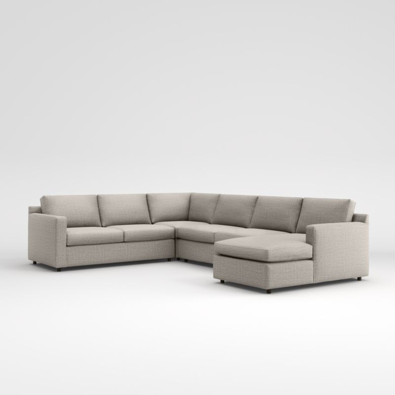 Barrett II 4-Piece L-Shaped Sectional Sofa with Chaise Lounge