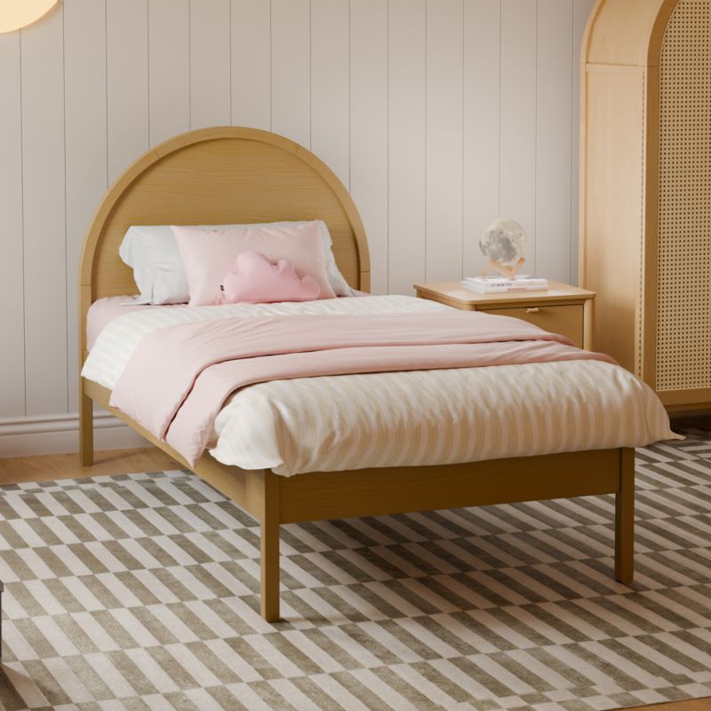 Babyletto Bondi Honey Wood Twin Kids Trundle Bed | Crate & Kids