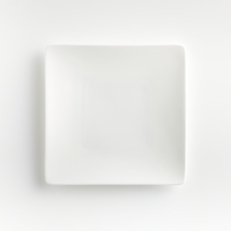 Bennett White Bone China Square Salad Plate