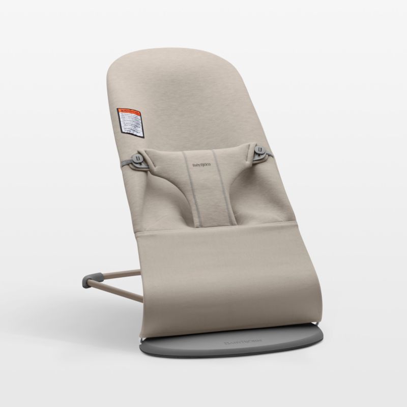 BABYBJÖRN Bouncer Bliss Woven Quilt Sand Grey Baby Bouncer Chair +