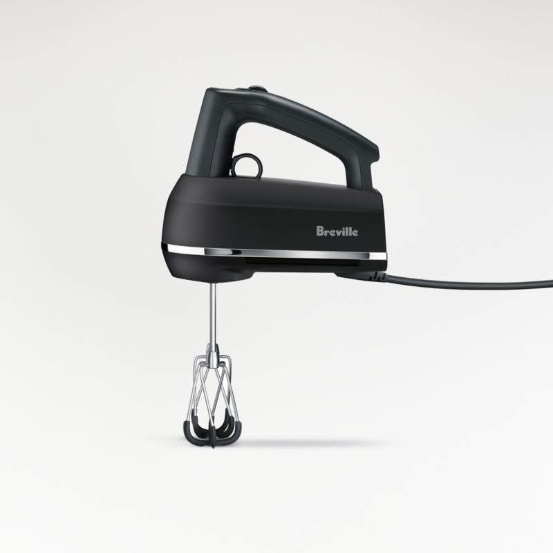 Breville ® Handy Mix Scraper ™ 9-Speed Hand Mixer in Black Truffle